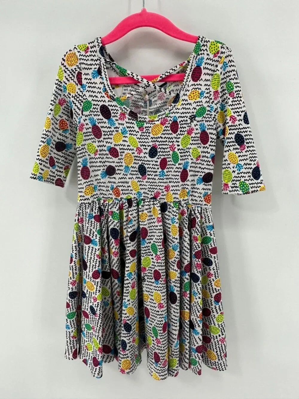 Dotdotsmile Girls Dress Size 3/4 Multi Color Pineapple Print New With Tags
